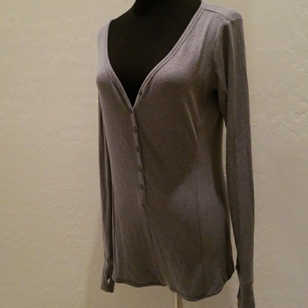 Victoria Secret PINK HENLEY thermal Onesie Shorts